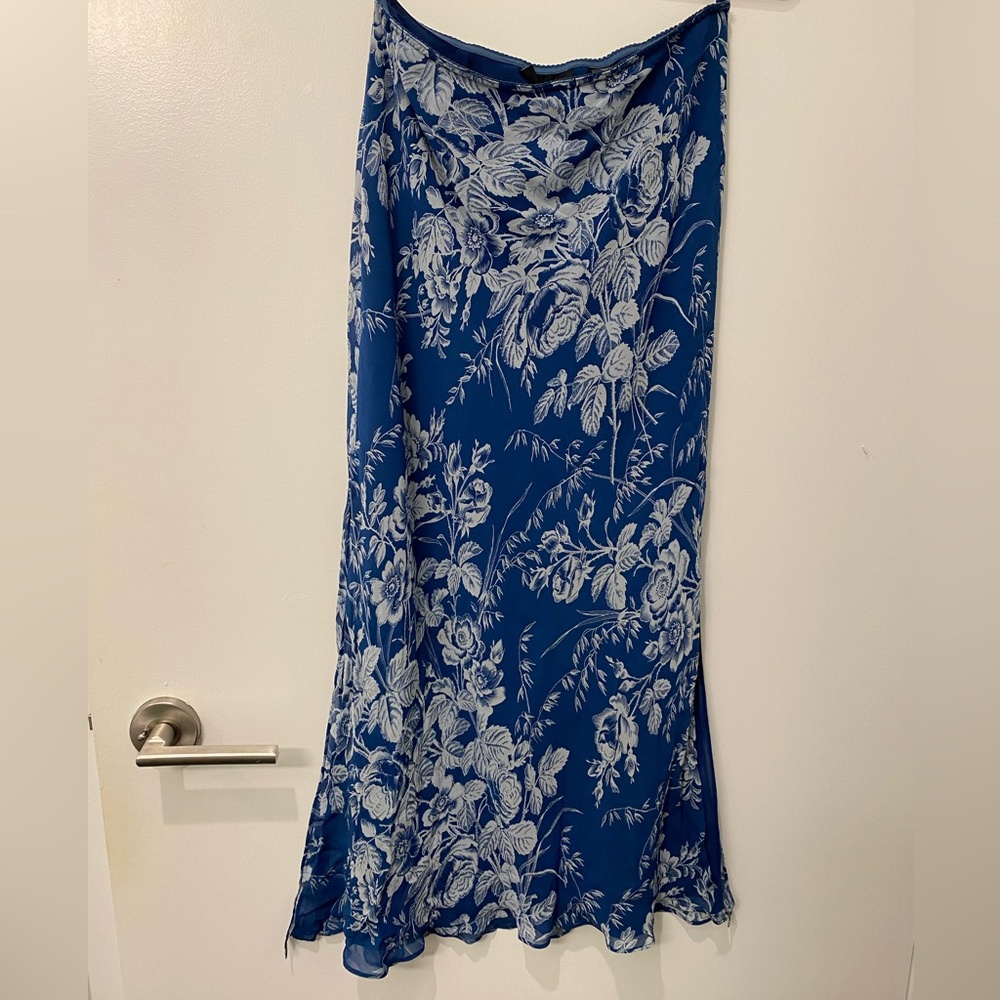 Vintage Silk Skirt, Size M